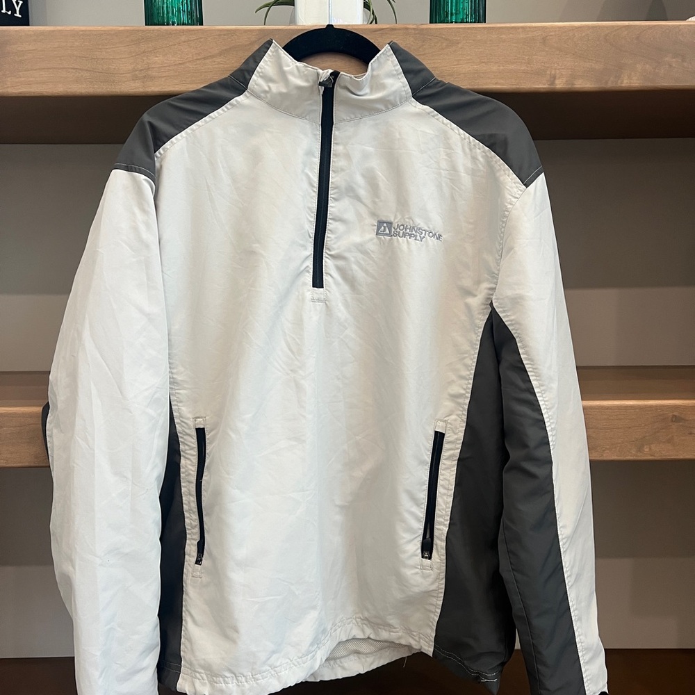 White and Gray ping Men's Jacket